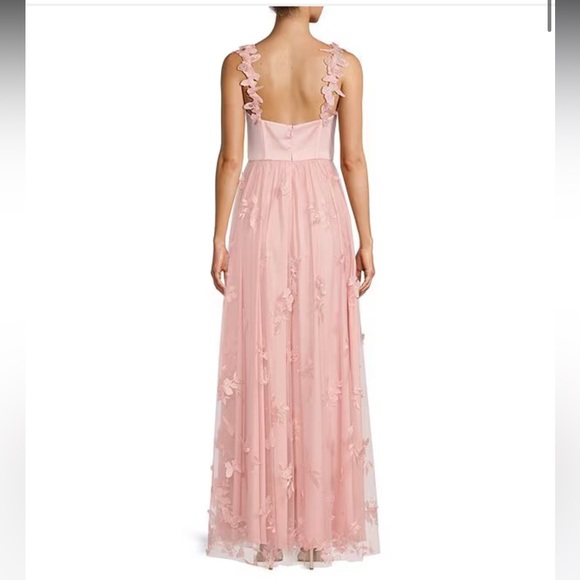 NWT Antonio Melani xBreast Cancer Awareness Capsule Mely Satin Embroidered Dress - Picture 10 of 16